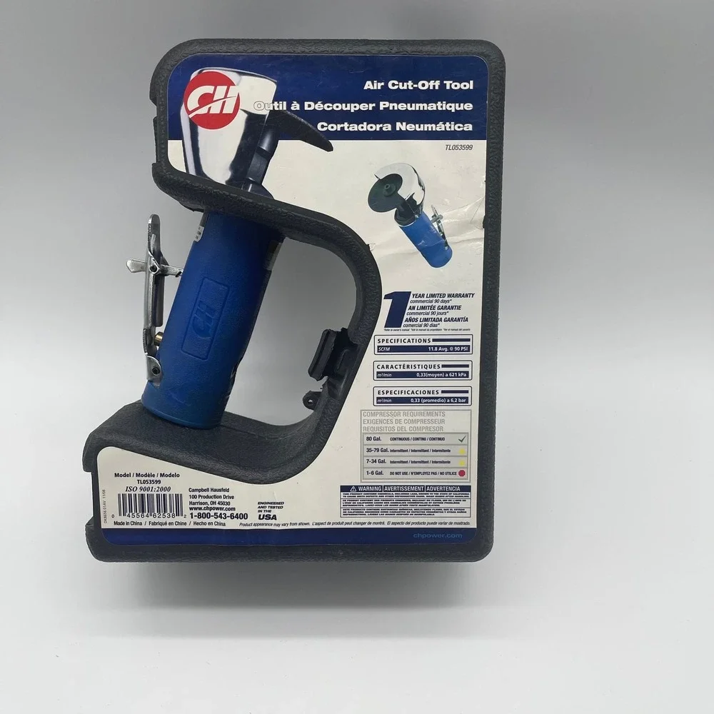 Campbell Hausfeld TL053599 Air Cut-Off Tool with Storage Case and Accessories